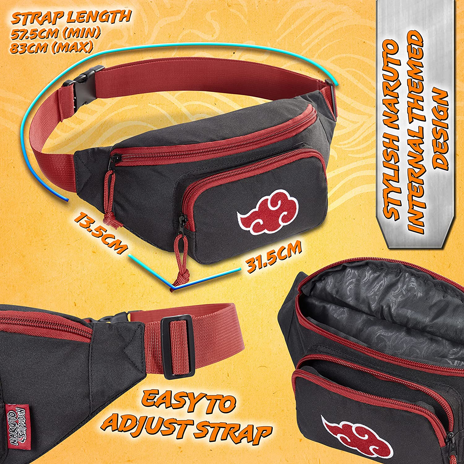 Naruto Bum Bag for Boys - Waist Bag for Kids - Get Trend