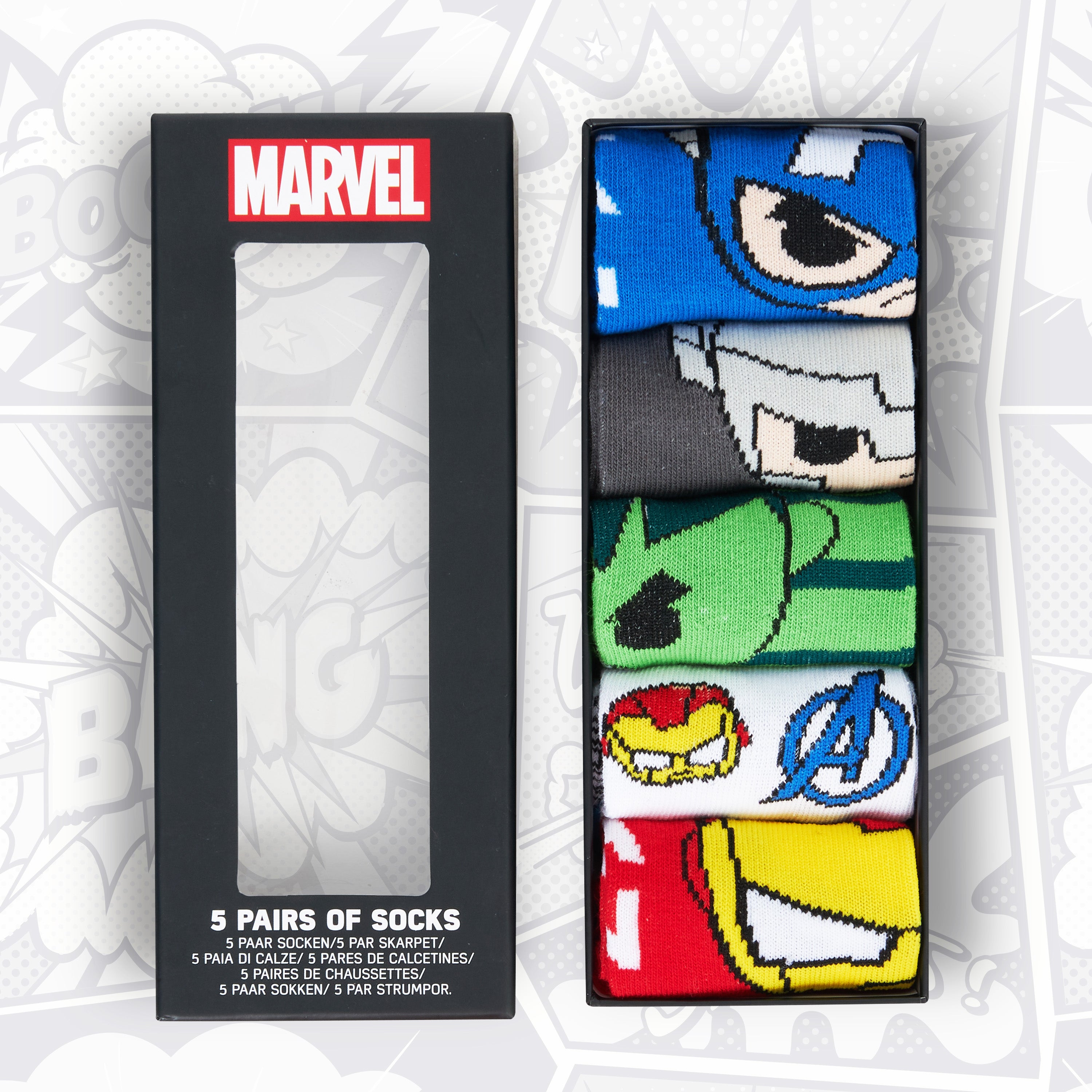 Marvel Boys Socks, Superhero Avengers Socks Multipack - Get Trend