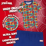 Marvel Spiderman Boys Pyjamas, Short Sleeve Boys Pyjama - Get Trend