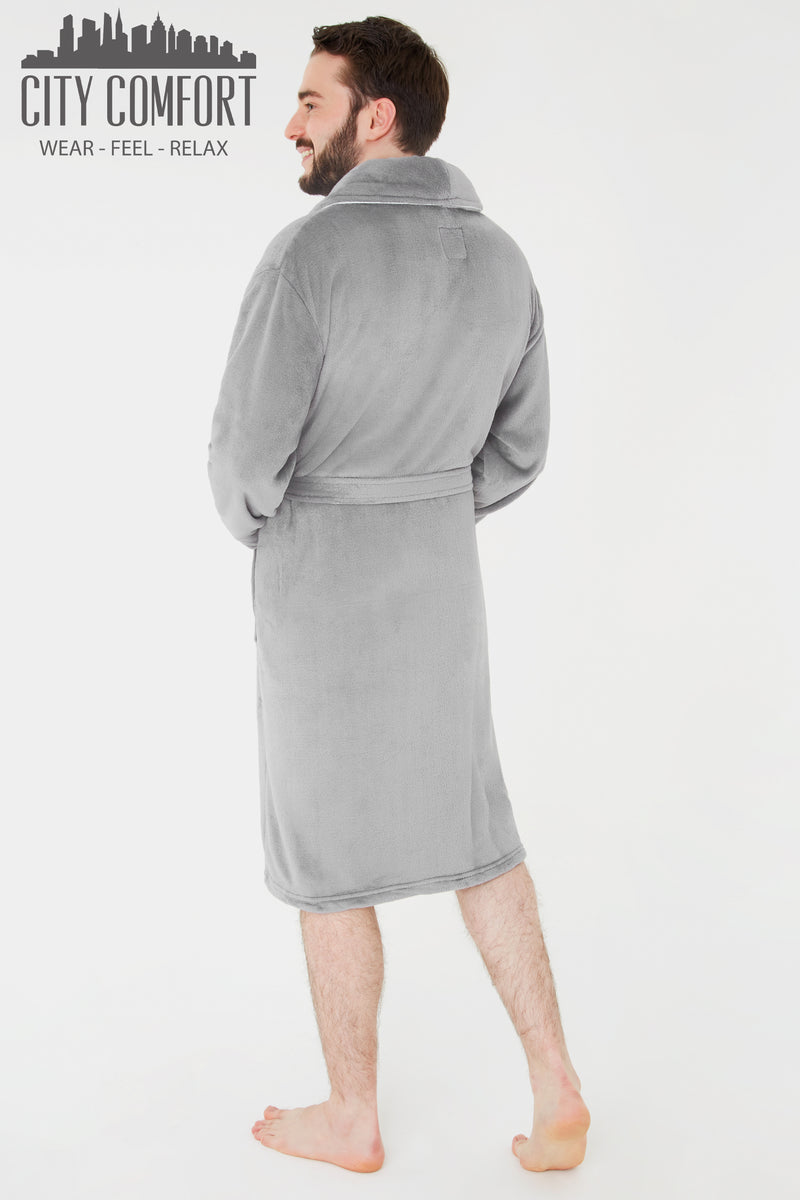 CityComfort Luxury Super Soft Men Dressing Gown Mens Bathrobe - Get Trend