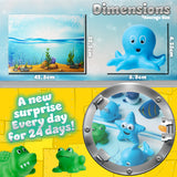 KreativeKraft Toy Advent Calendar for Kids, Rubber Bath Toys Christmas Countdown Calendar (Bath) - Get Trend