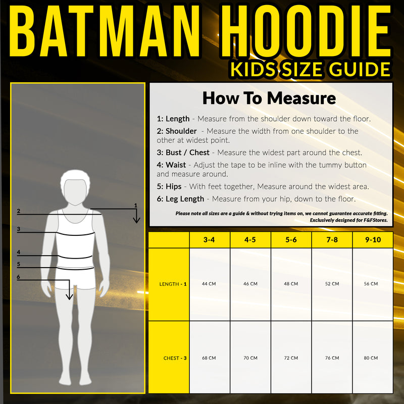 DC Comics Batman Hoodie for Kids - Superhero Boys' Hoodies - Get Trend