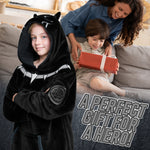 Marvel Oversized Hoodie Blanket for Kids, Black Panther Avengers Gifts for Boys - Get Trend