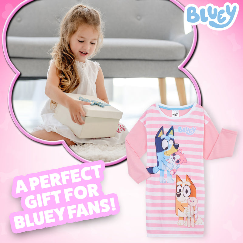 Bluey Girls Nightdress, Bluey Pyjamas Gifts for Girls - Get Trend