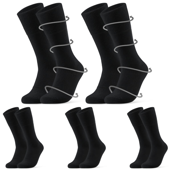 CityComfort Diabetic Socks for Men, 5 Pack Gentle Grip Soft Top Socks - Get Trend