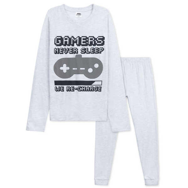 CityComfort Children's Pyjamas Set for Teenagers Boys and Girls -Grey - Get Trend