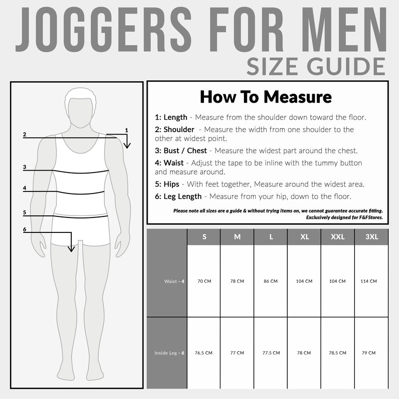 CityComfort Tracksuit Bottoms Men, Mens Joggers with Zip Pockets - Get Trend