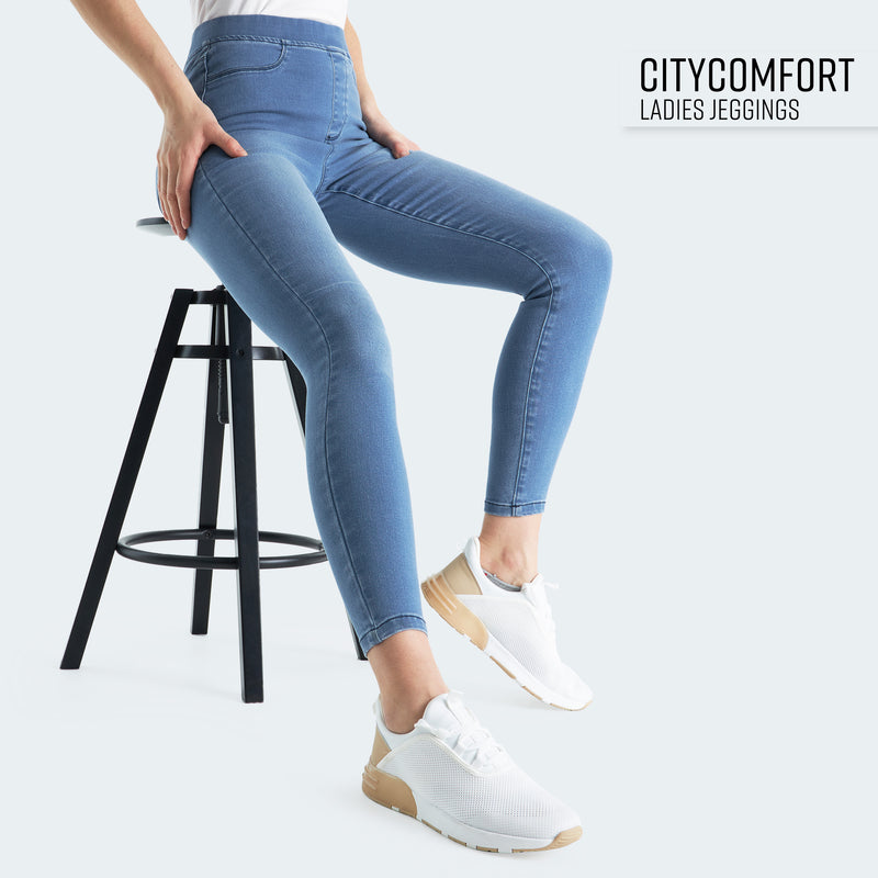 CityComfort Jeggings for Women - High Rise Skinny Jeggings - Get Trend