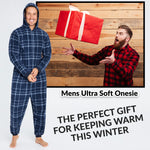 CityComfort Onesies for Men, Hooded Fleece Onesie, Gifts for Men - Get Trend