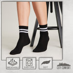 CityComfort Socks Women, Multipack of Sports Retro Ankle Socks for Women and Teens - Get Trend