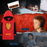 Marvel Oversized Blanket Hoodie Kids - Iron Man - Get Trend