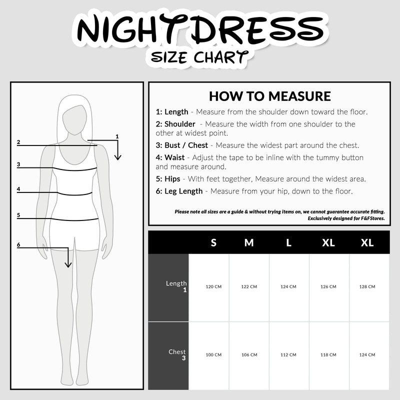 Disney Nighties for Women, Long Sleeve Nightdress - Mickey - Get Trend