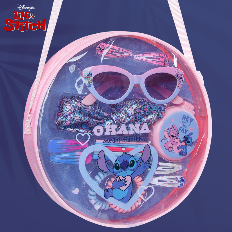 Disney Girls Handbag with Stitch Hair Accessories & Sunglasses - Get Trend