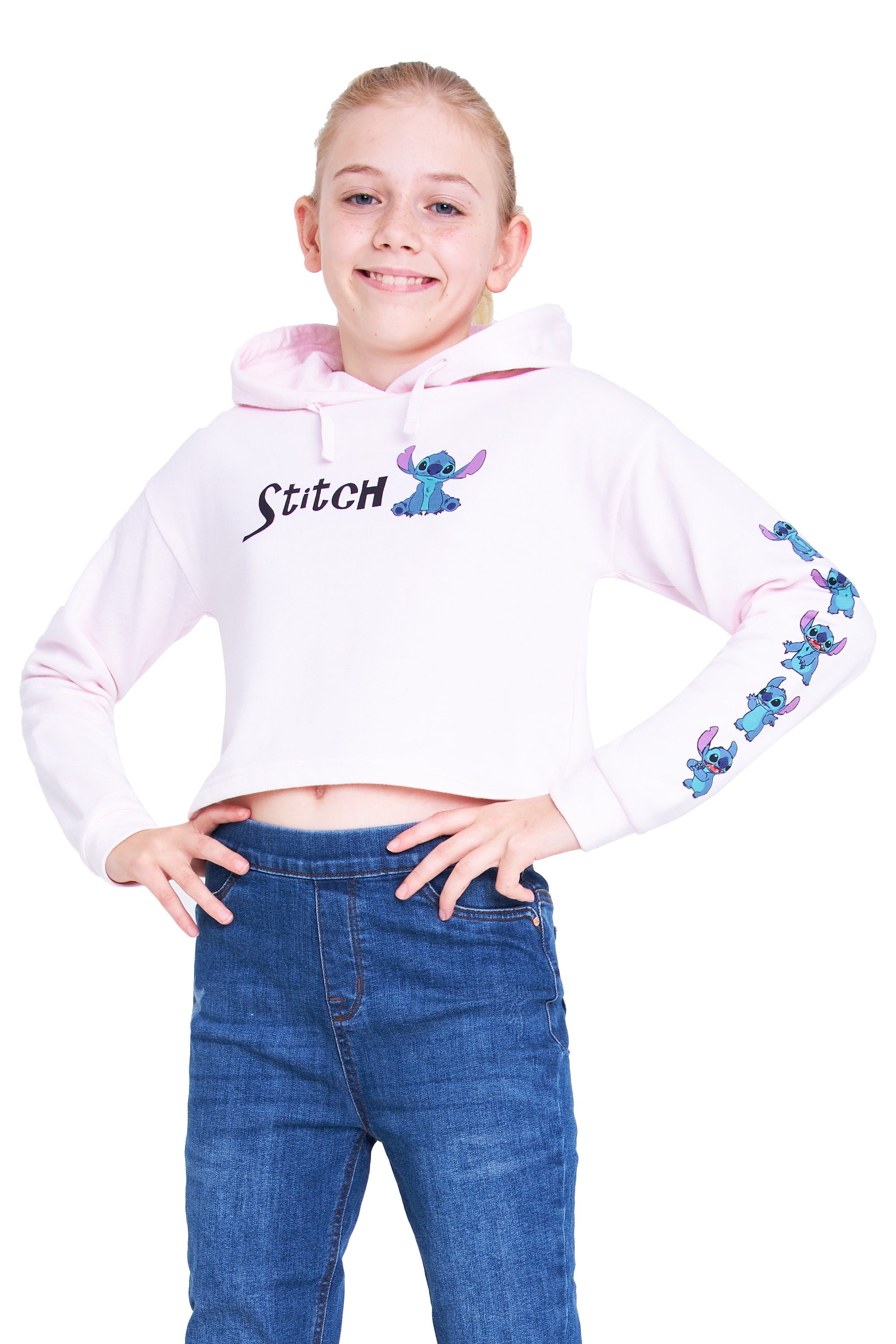 Disney Hoodie for Girls, Stitch Sweatshirt, Fashion Top for Girls