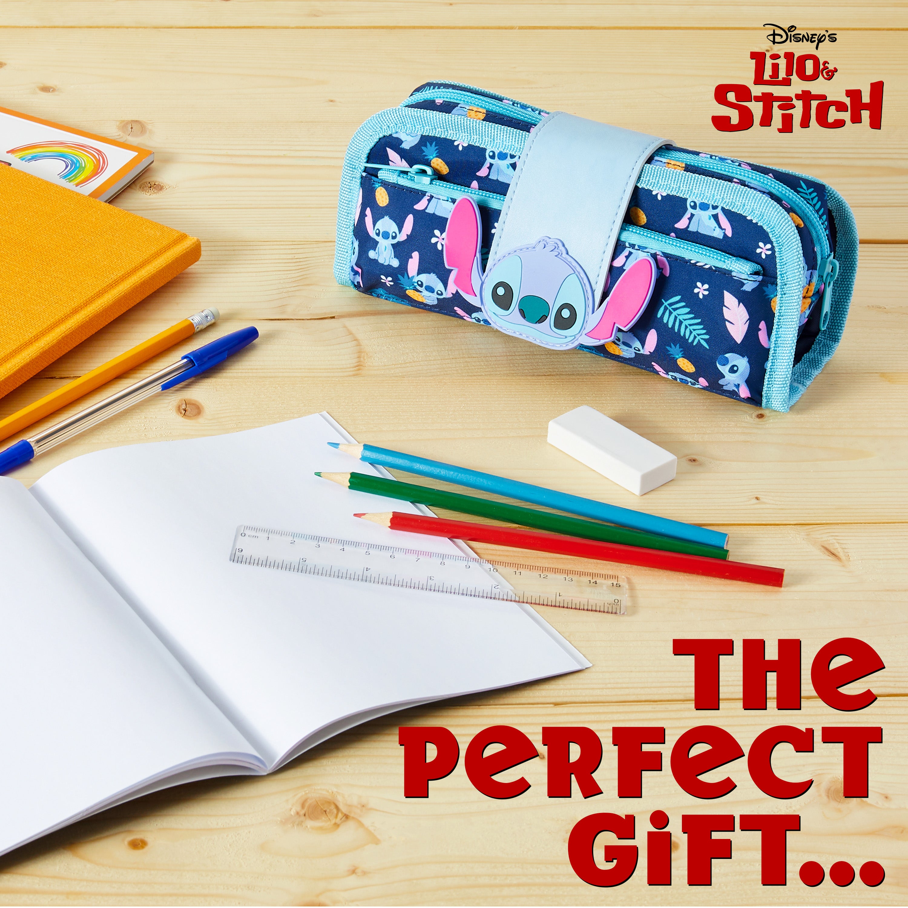 Disney Pencil Case for Girls Stitch Pencil Cases for Kids with Stationery - Get Trend