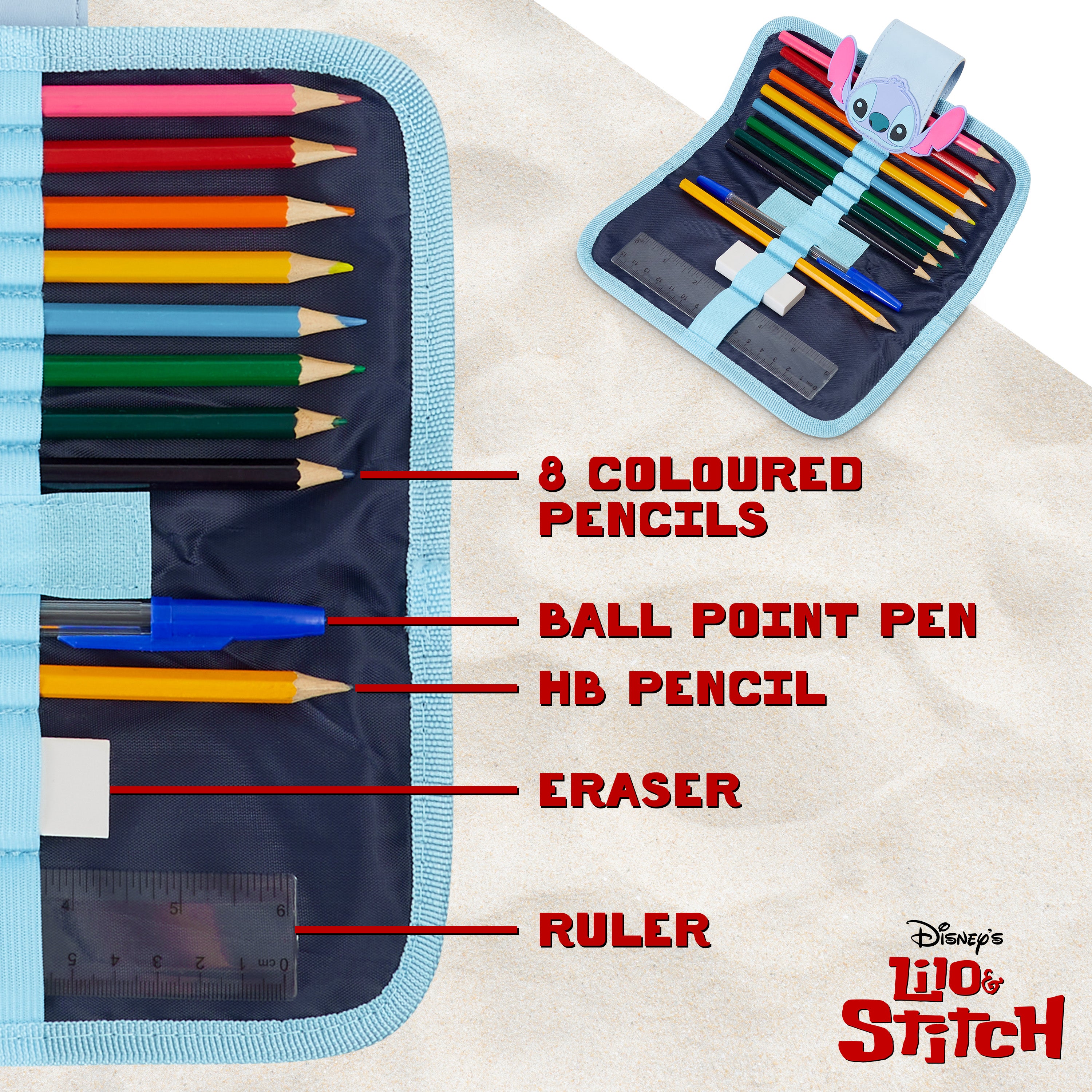 Disney Pencil Case for Girls Stitch Pencil Cases for Kids with Stationery - Get Trend