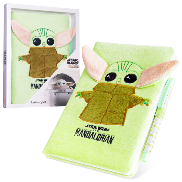 The Mandalorian A5 Notebook and Pen Set for Boys Girls Teens, Baby Yoda Toys Kids Journal Official Merchandise - Get Trend