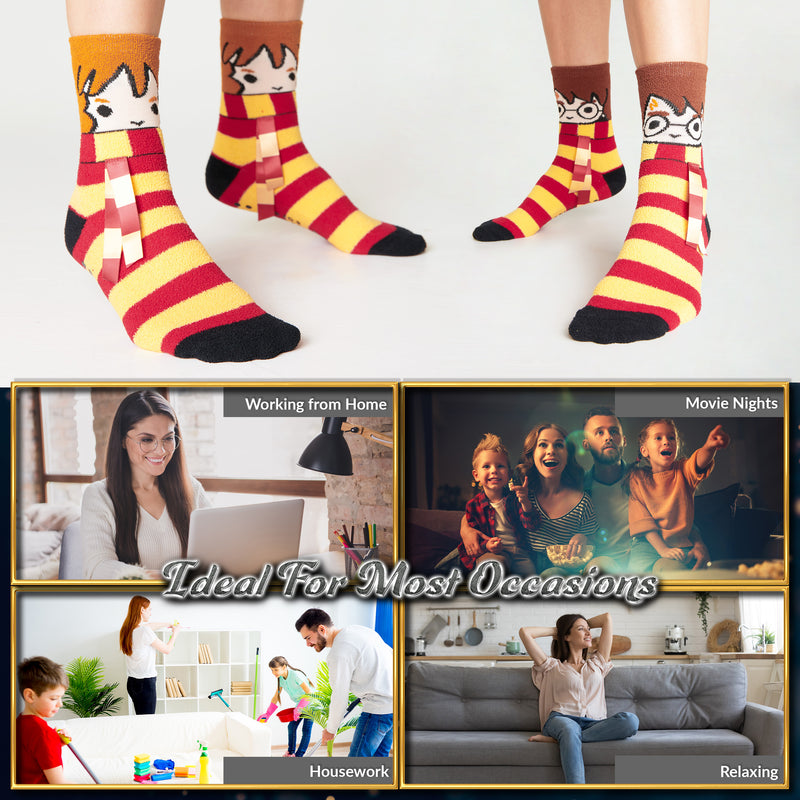 Harry Potter Fluffy Socks Womens, Multipack Slipper Socks - Get Trend