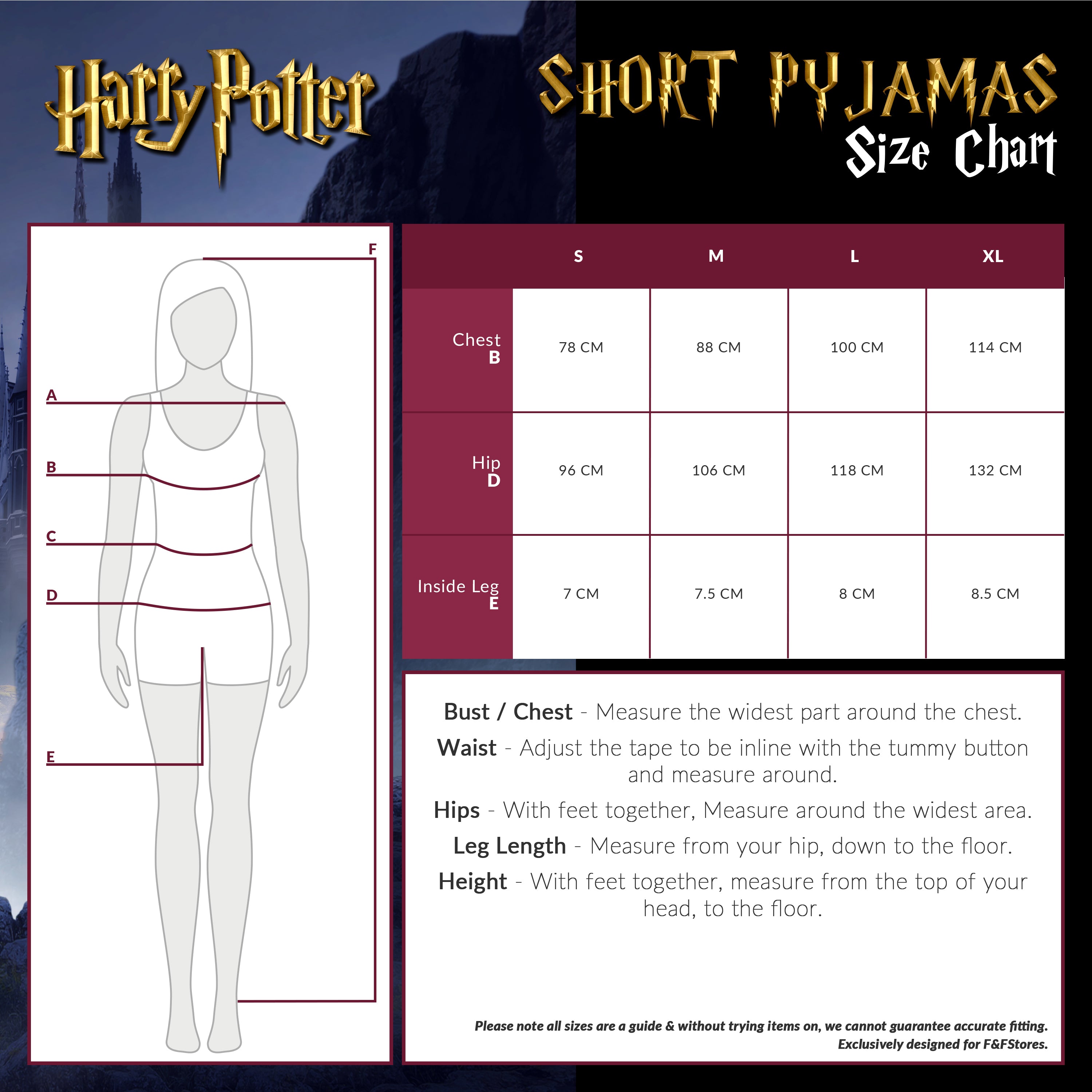 Harry Potter Ladies Pyjamas, Womens Shorts and Top Set, Women’s Nightwear - Get Trend