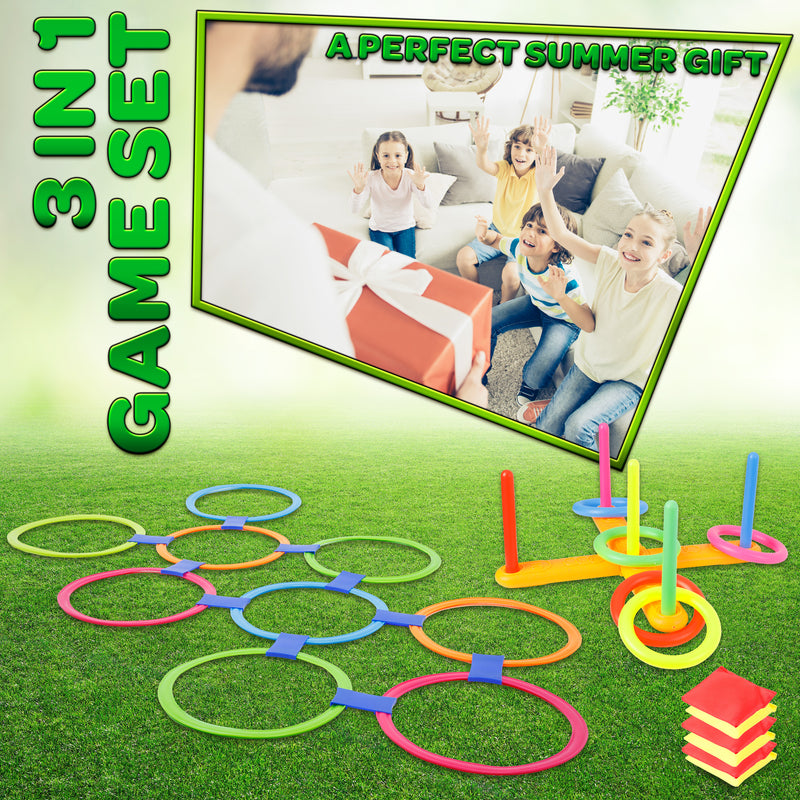 Party Games for Kids 3 in 1 Indoor and Outdoor Games - Get Trend