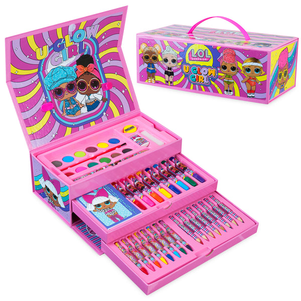 L.O.L. Surprise! Crafts for Kids Art Set Lol Doll 40+ Pieces Set Colouring Pencils - Get Trend