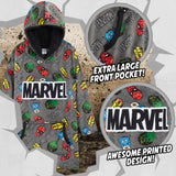 Marvel Hoodies for Boys, Fleece Oversized Blanket Hoodie Avengers - Get Trend