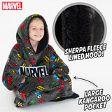 Marvel Hoodies for Boys, Fleece Oversized Blanket Hoodie Avengers - Get Trend