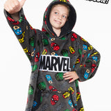 Marvel Hoodies for Boys, Fleece Oversized Blanket Hoodie Avengers - Get Trend