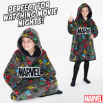 Marvel Hoodies for Boys, Fleece Oversized Blanket Hoodie Avengers - Get Trend