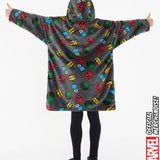 Marvel Hoodies for Boys, Fleece Oversized Blanket Hoodie Avengers - Get Trend