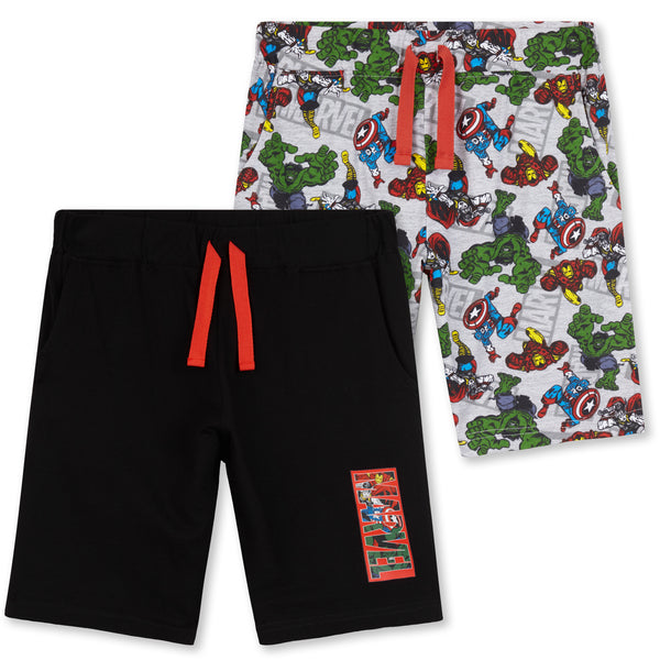 Marvel Avengers Boys Shorts, 2 Pack for Boys Teenagers - Get Trend
