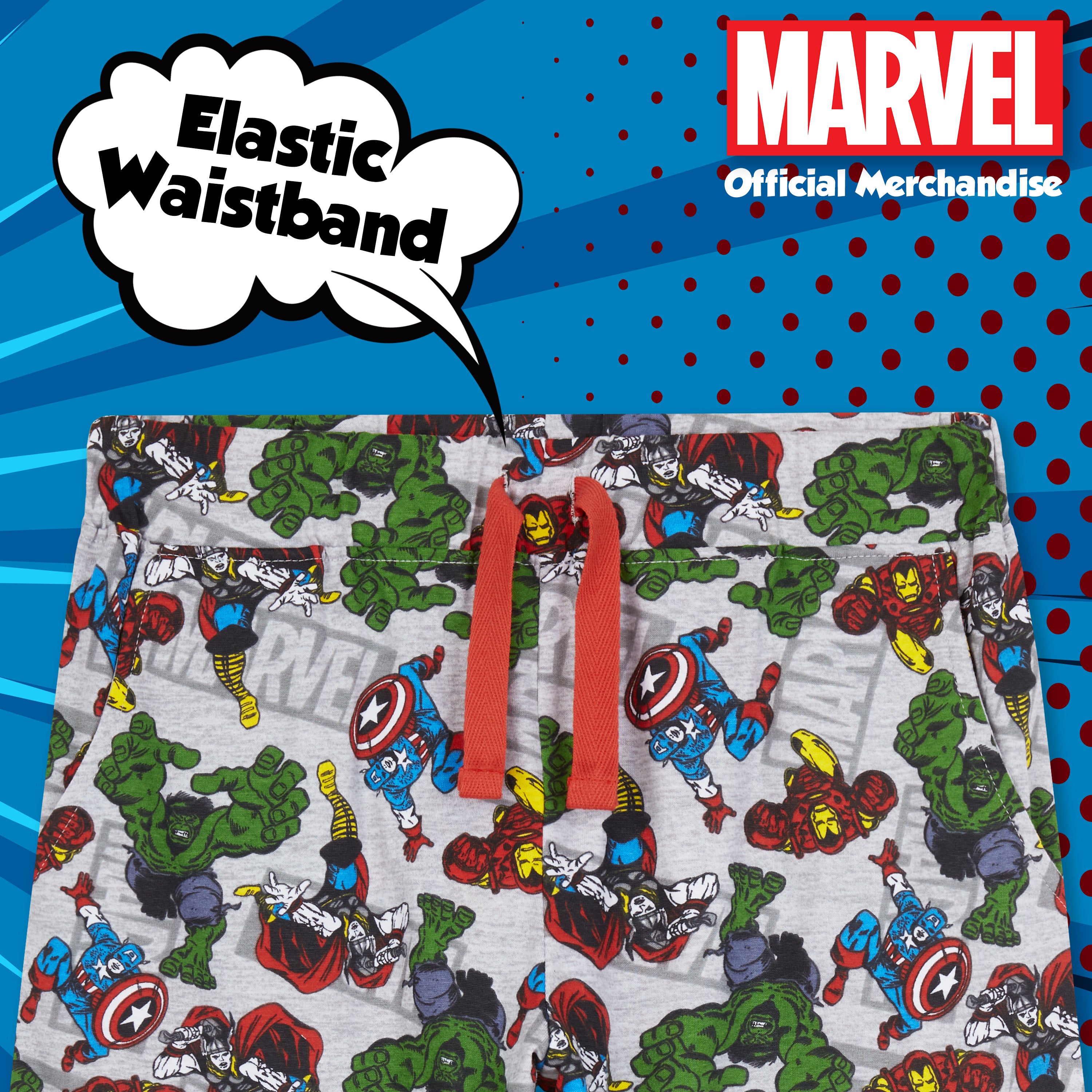 Marvel Avengers Boys Shorts, 2 Pack for Boys Teenagers - Get Trend