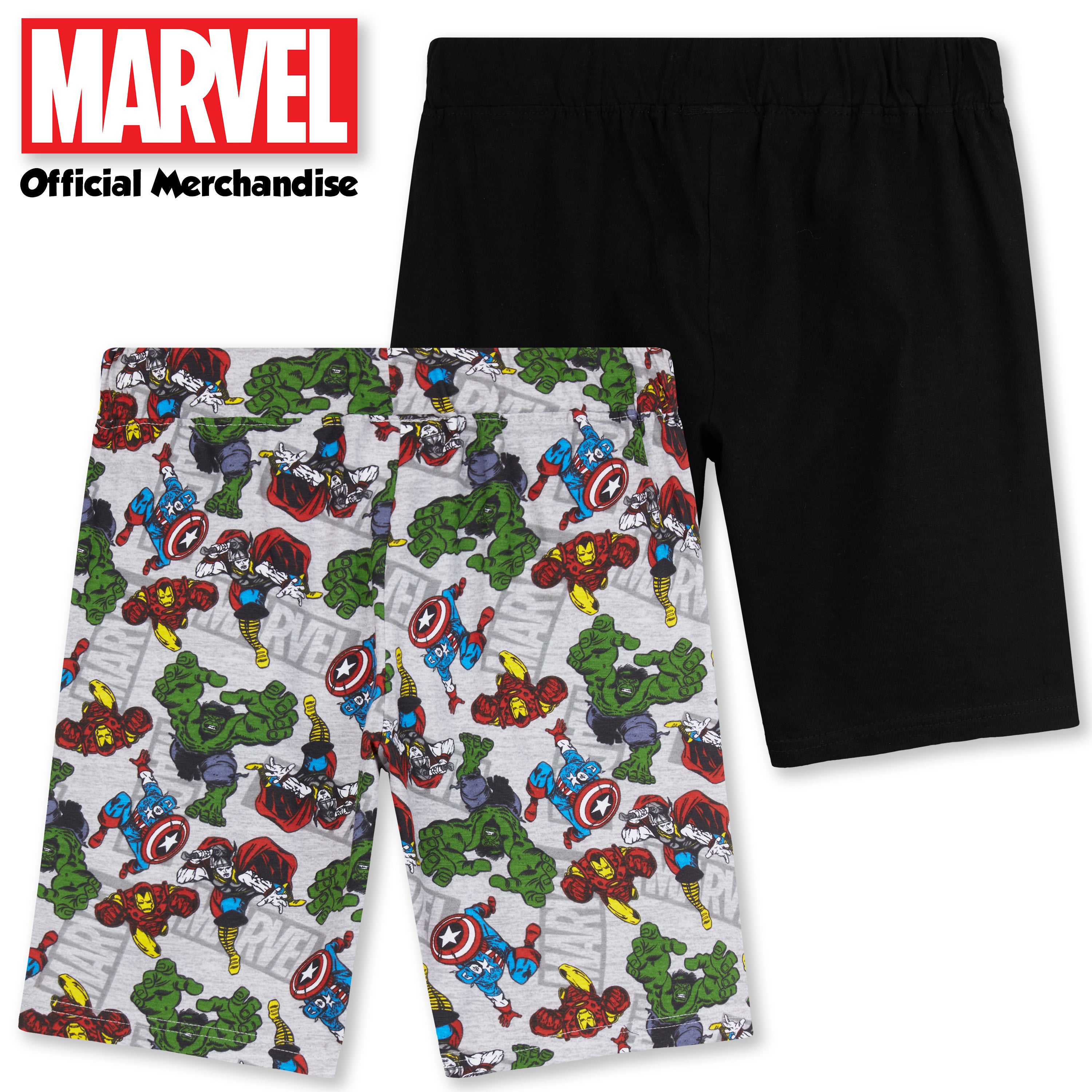 Marvel Avengers Boys Shorts, 2 Pack for Boys Teenagers - Get Trend