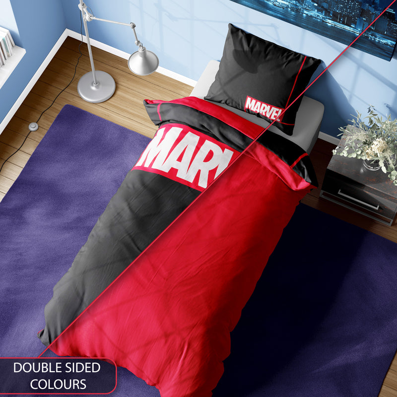 Marvel Kids Bedding Set - Single Duvet Set with Pillow Cases - Get Trend