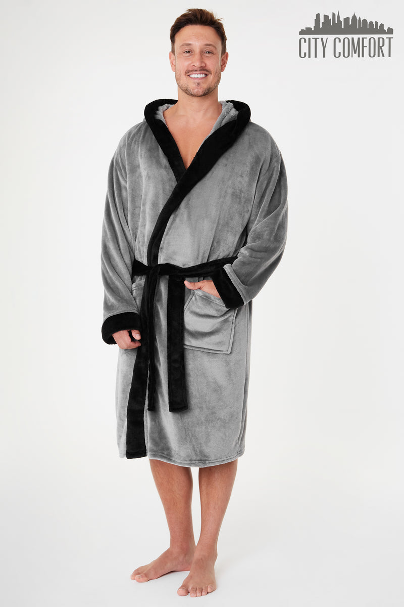 CityComfort Luxury Super Soft Men Dressing Gown Mens Bathrobe - Get Trend