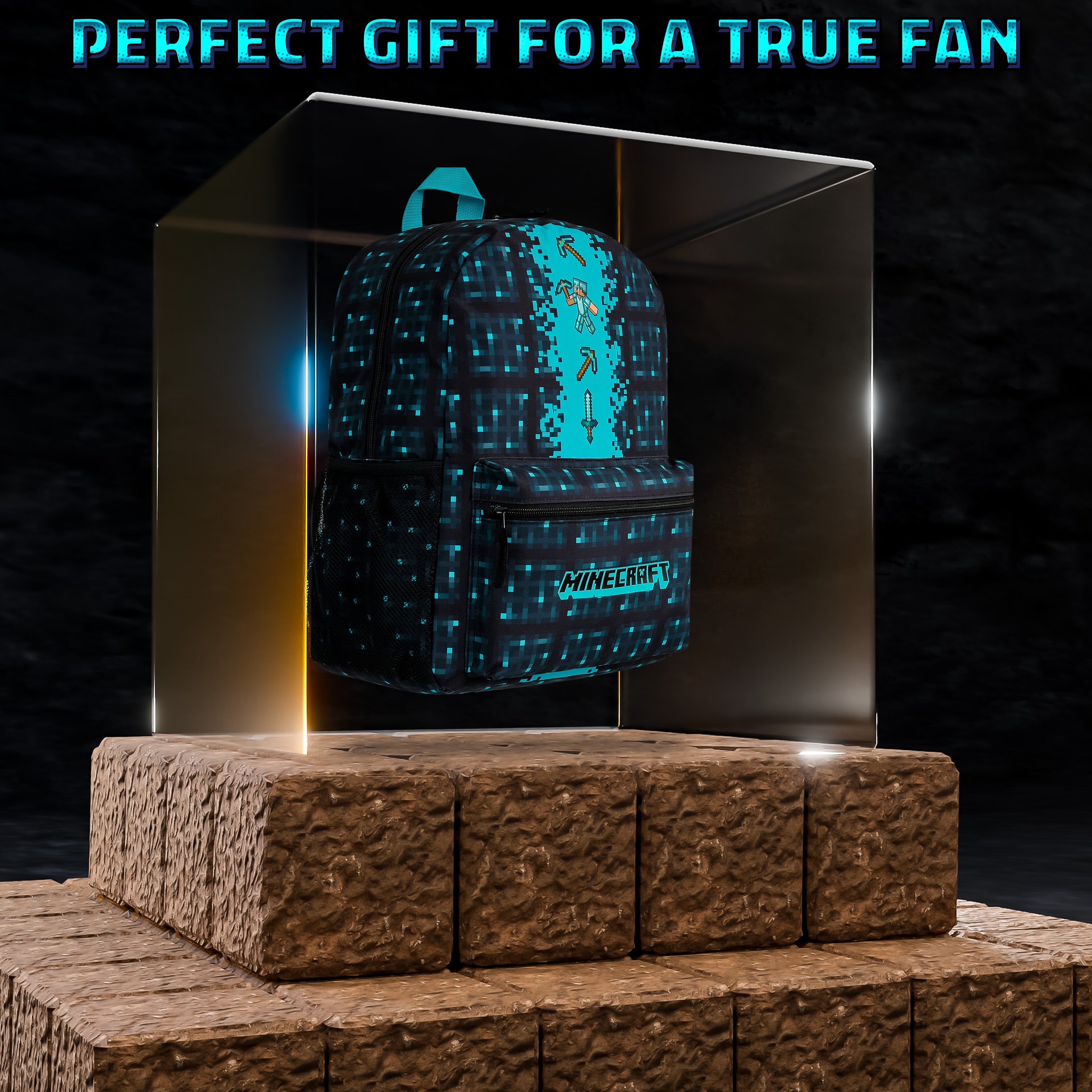 Minecraft School Bag Boys and Girls, Kids Backpack (Blue) - Get Trend