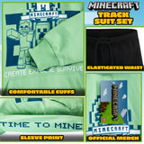 Minecraft Boys Tracksuit, Kids Hoodie and Joggers Set - Get Trend