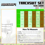 Minecraft Boys Tracksuit, Kids Hoodie and Joggers Set - Get Trend