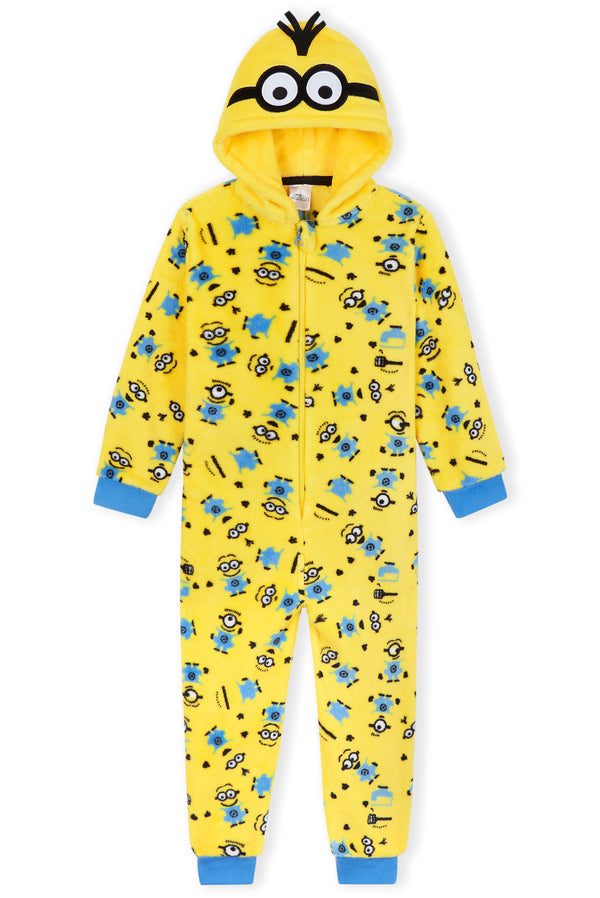 Minions Onesies for Boys - Hooded Onesie for Kids - Get Trend