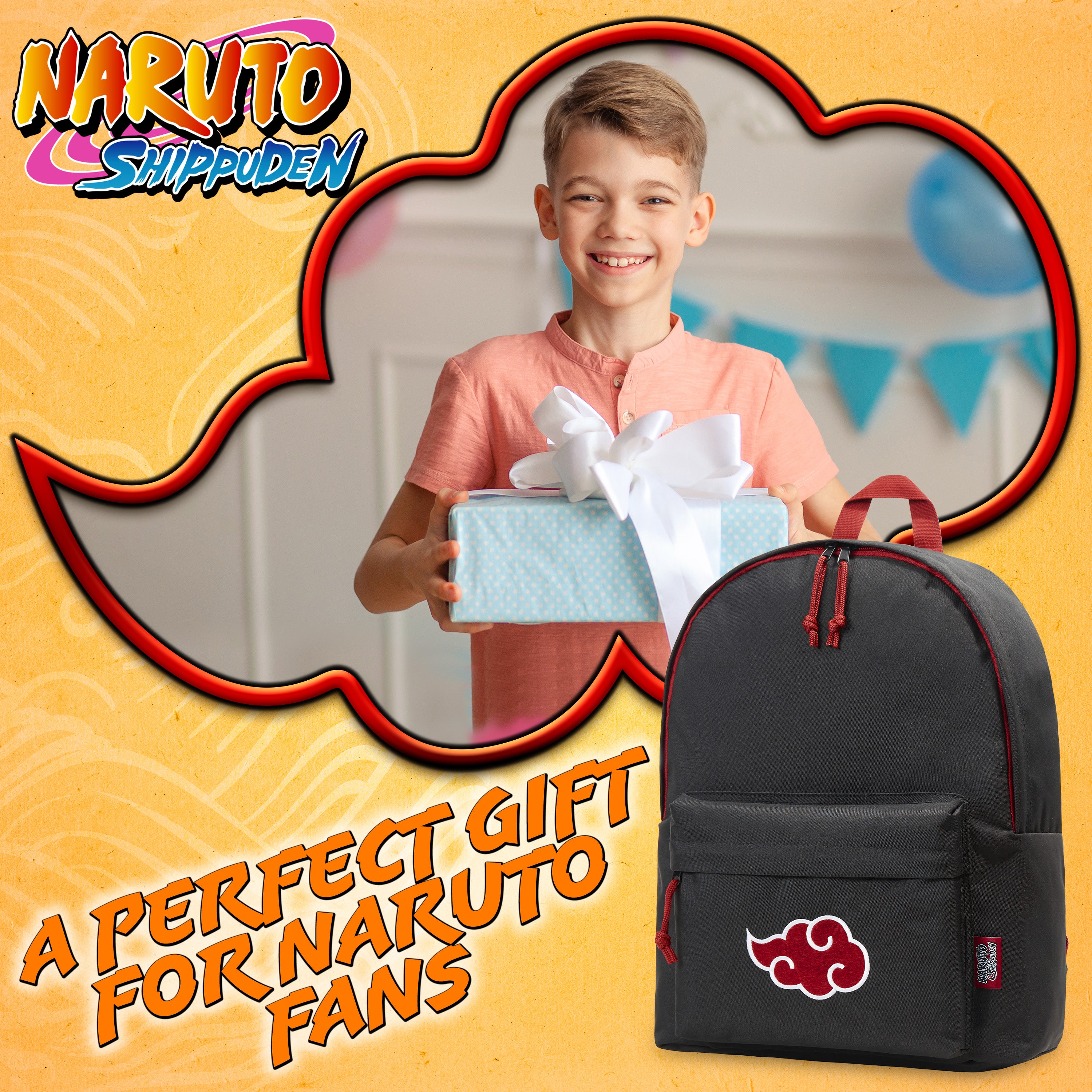 Naruto Backpack - Akatsuki Anime School Bag - Get Trend