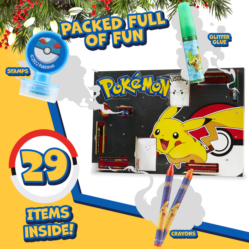 Pokemon Advent Calendar Kids Stationery Christmas Countdown Calendar for Boys - Get Trend