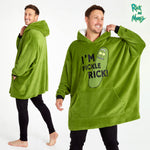 Rick and Morty Oversized Hoodie Blanket for Men, Rick and Morty Gifts (Green) - Get Trend