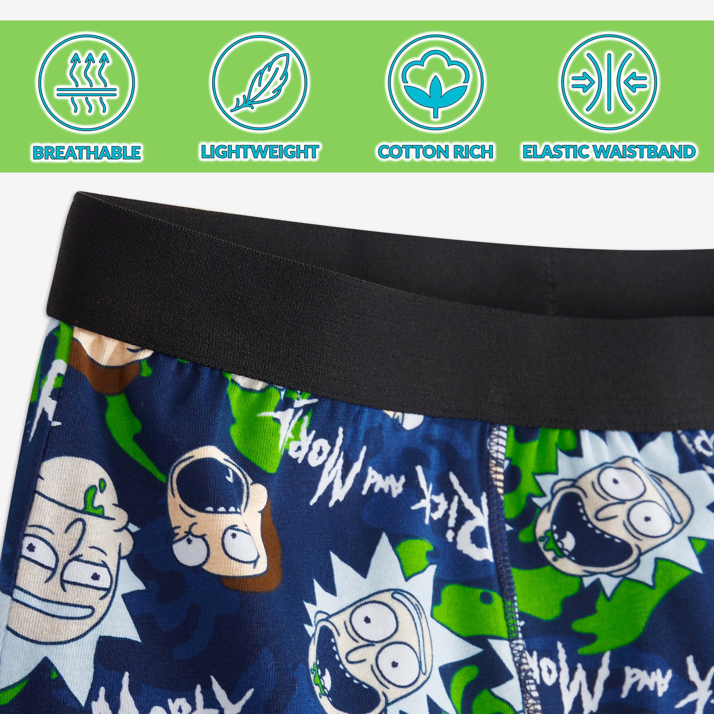 RICK AND MORTY Mens Boxers Shorts Multipack Underwear (5 Pack) - Get Trend