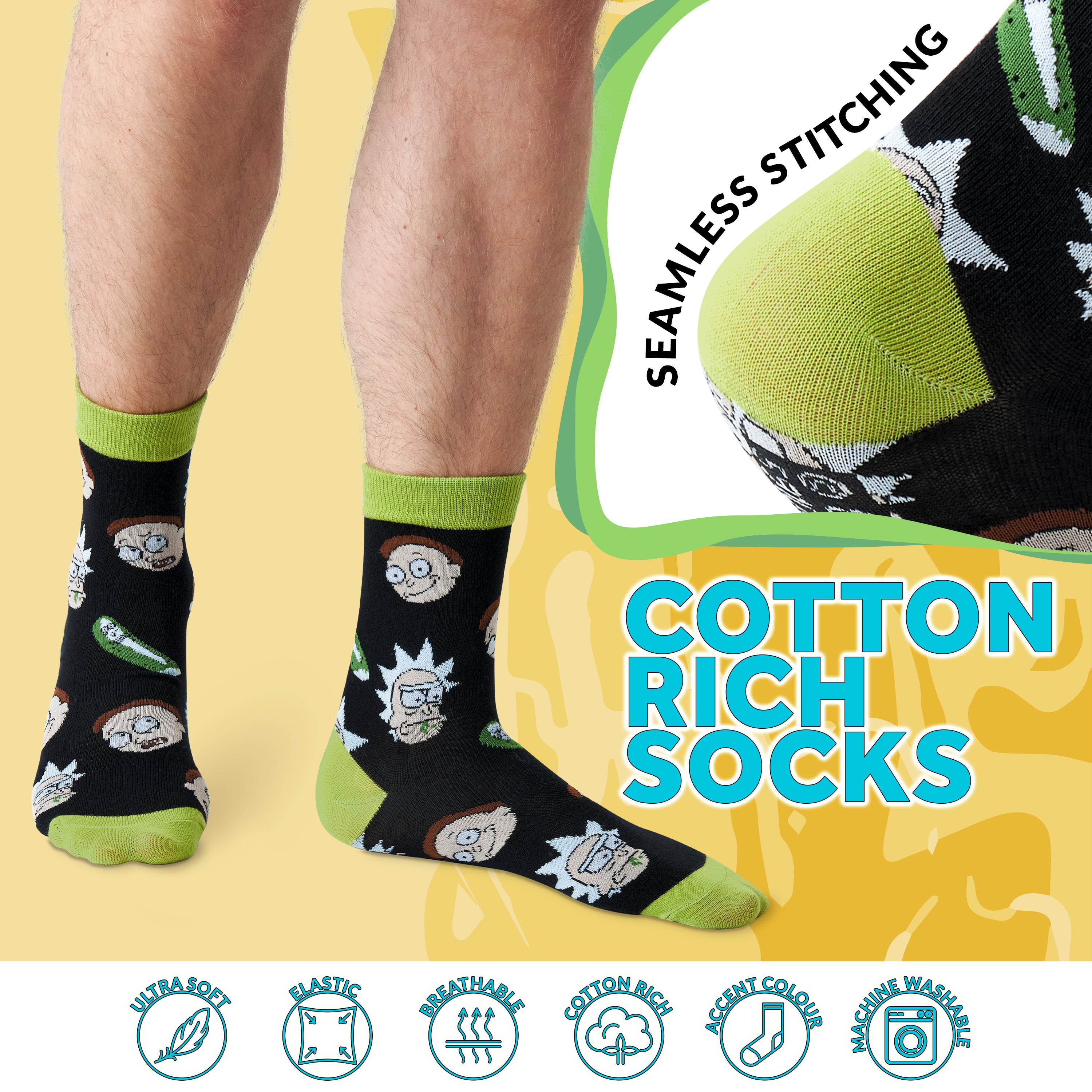 Rick and Morty Mug and Socks Set Pickle Rick Portal Mug Gift Set - Get Trend