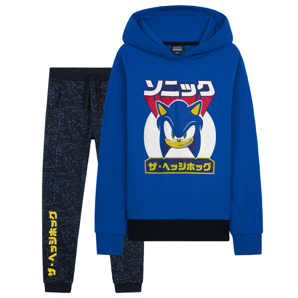 Sonic The Hedgehog Boys Tracksuit, Hoodie and Joggers Set for Kids - Get Trend