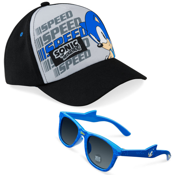 Sonic The Hedgehog Baseball Cap and Kids Sunglasses - Get Trend