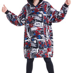Marvel Spiderman Hoodie, Oversized Blanket Hoodie for Kids (Multi) - Get Trend