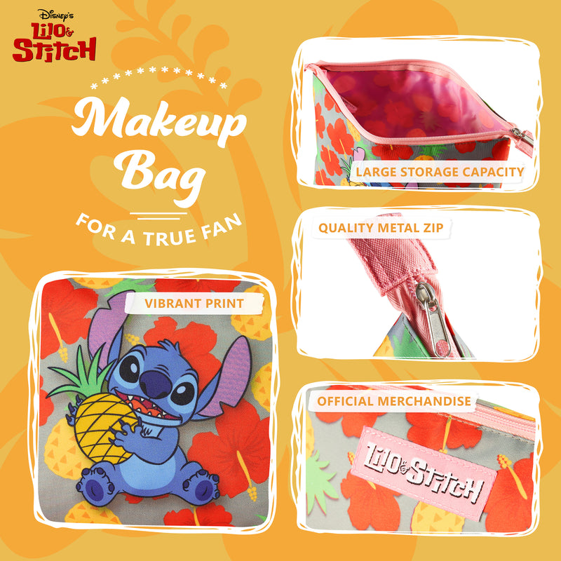 Disney Makeup Bag, Stitch Cosmetics Bag, Stitch Gifts for Women and Teens (Multi) - Get Trend