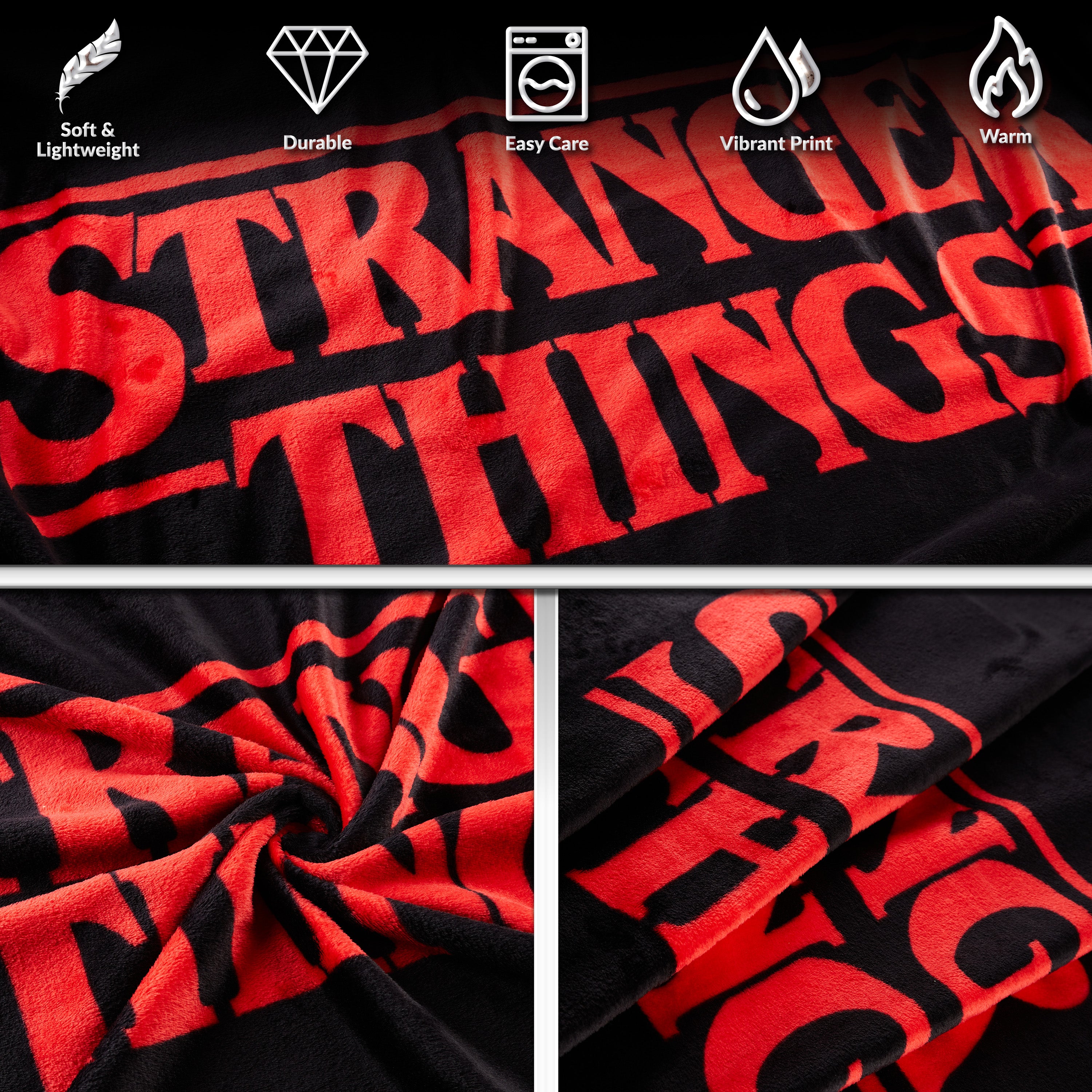 Stranger Things Blanket Throw Bedroom Accessories Fleece Blanket - Get Trend