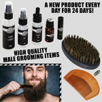 KreativeKraft Beard Grooming Kit with Travel Pouch -Set for Men - Get Trend